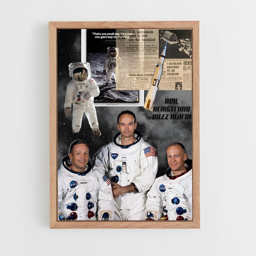 Poster Apollo 11 – affiche Astronautes (vue 4)